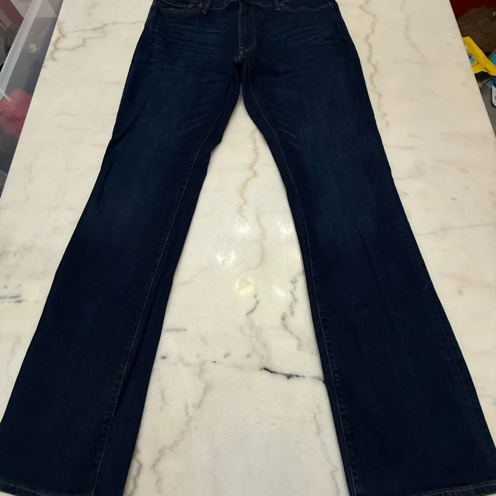 Abercrombie & Fitch Dark Blue Stretch Jeans Size 34x34 - Picture 2 of 6